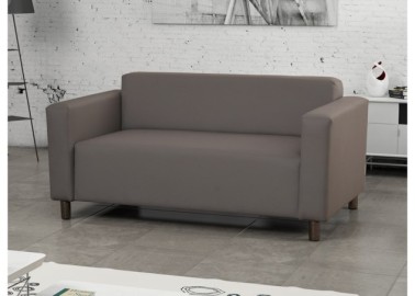 Modernaus dizaino, solidi ir stilinga dvivietė sofa pilkos spalvos