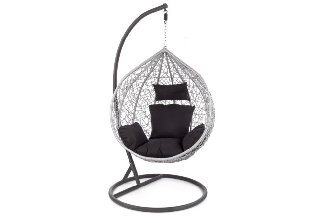 EGGY garden chair black  grey0