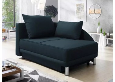 Kompaktiškas ir patogus miegamasis fotelis su pagalvėlėmis tamsiai mėlynos spalvos ROB-LAU