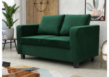 Modernaus dizaino solidi ir stilinga dvivietė sofa žalios spalvos Mini Max 2
