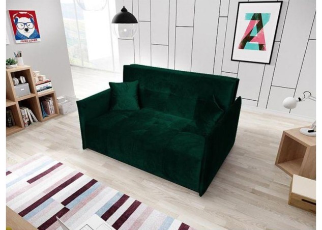 Žavingas modernaus dizaino patogus ir praktiškas miegamasis fotelis žalios spalvos