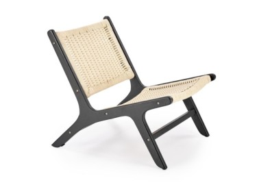 FODEN leisure chair black  natural5