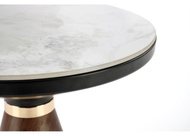 GENESISS coffee table white marble  walnut  gold3