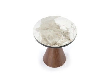 GENESISS coffee table white marble  walnut  gold5