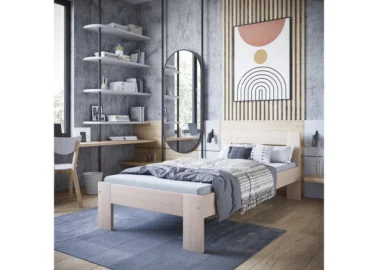 Iš natūralios medienos masyvo pagaminta lova Matilda - puikus pasirinkimas natūralumo, tvirtumo ir kokybės mėgėjams. Lova skirta 90x200 cm čiužiniui.
