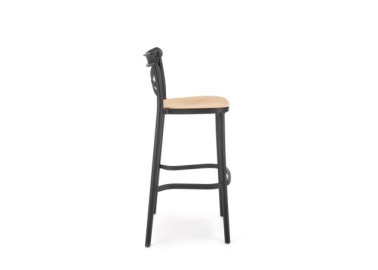 H111 bar stool black  natural2