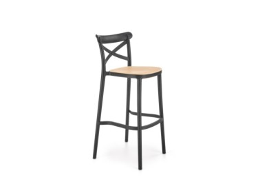 H111 bar stool black  natural3