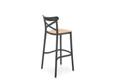 H111 bar stool black  natural4