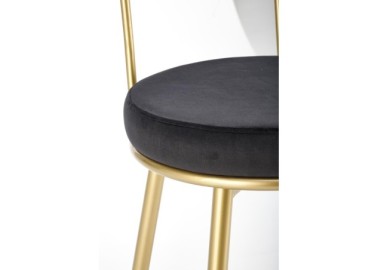 H115 bar stool black  gold2