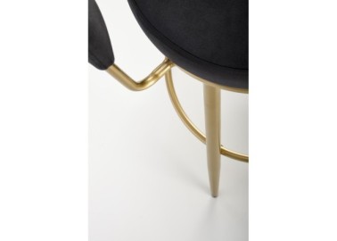 H115 bar stool black  gold3