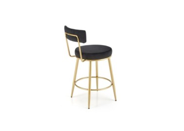 H115 bar stool black  gold8