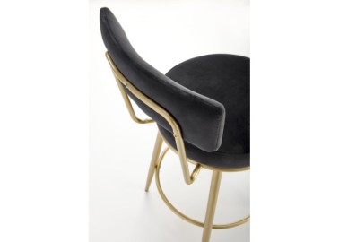 H115 bar stool black  gold10