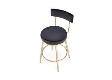 H115 bar stool black  gold13