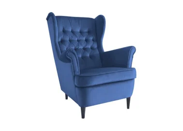 Fotelis Signal Harry Velvet bluvel 86 mėlynos spalvos