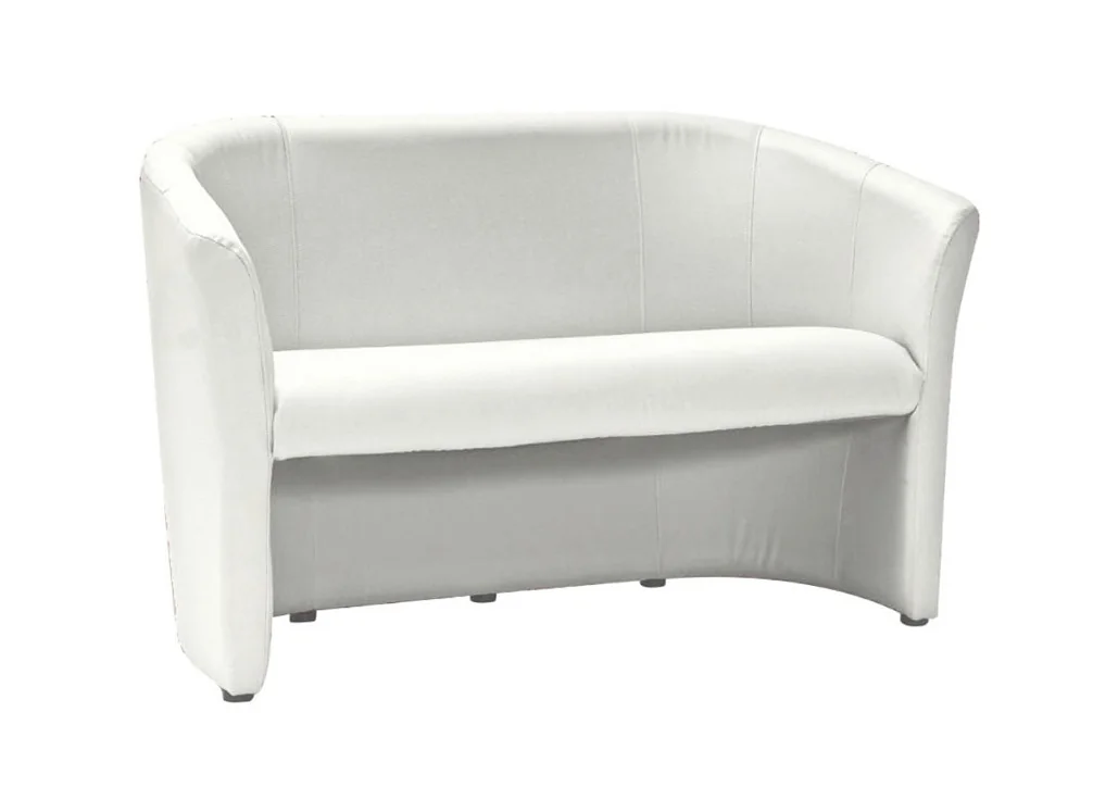 Dvivietė sofa Signal TM-2 EK-26 baltos spalvos