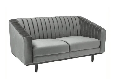Sofa Signal Asprey 2 Velvet bluvel 14 pilkos spalvos
