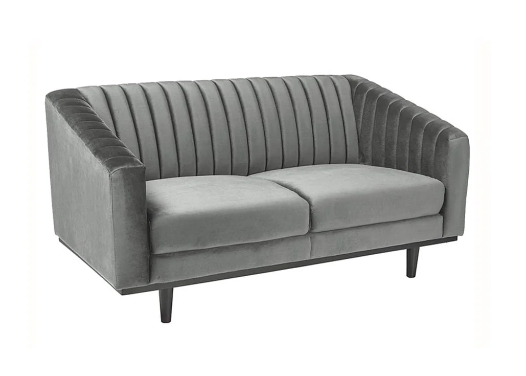 Sofa Signal Asprey 2 Velvet bluvel 14 pilkos spalvos