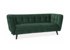 Trivietė sofa Signal Castello 3 velvet Bluvel 78 žalios spalvos