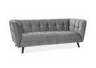 Trivietė sofa Signal Castello 3 velvet Bluvel 14 pilkos spalvos