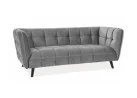 Trivietė sofa Signal Castello 3 velvet Bluvel 14 pilkos spalvos