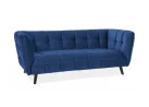Trivietė sofa Signal Castello 3 velvet Bluvel 86 mėlynos spalvos