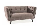 Dvivietė sofa Signal Castello 2 velvet Bluvel 28 smėlio spalvos