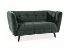 Dvivietė sofa Signal Castello 2 velvet Bluvel 78 žalios spalvos