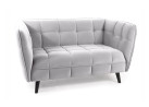 Dvivietė sofa Signal Castello 2 velvet Bluvel 03 šviesiai pilkos spalvos