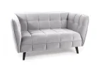 Dvivietė sofa Signal Castello 2 velvet Bluvel 03 šviesiai pilkos spalvos