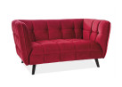 Dvivietė sofa Signal Castello 2 velvet Bluvel 59 bordo spalvos