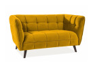 Dvivietė sofa Signal Castello 2 velvet Bluvel 68 garstyčių spalvos