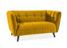 Dvivietė sofa Signal Castello 2 velvet Bluvel 68 garstyčių spalvos