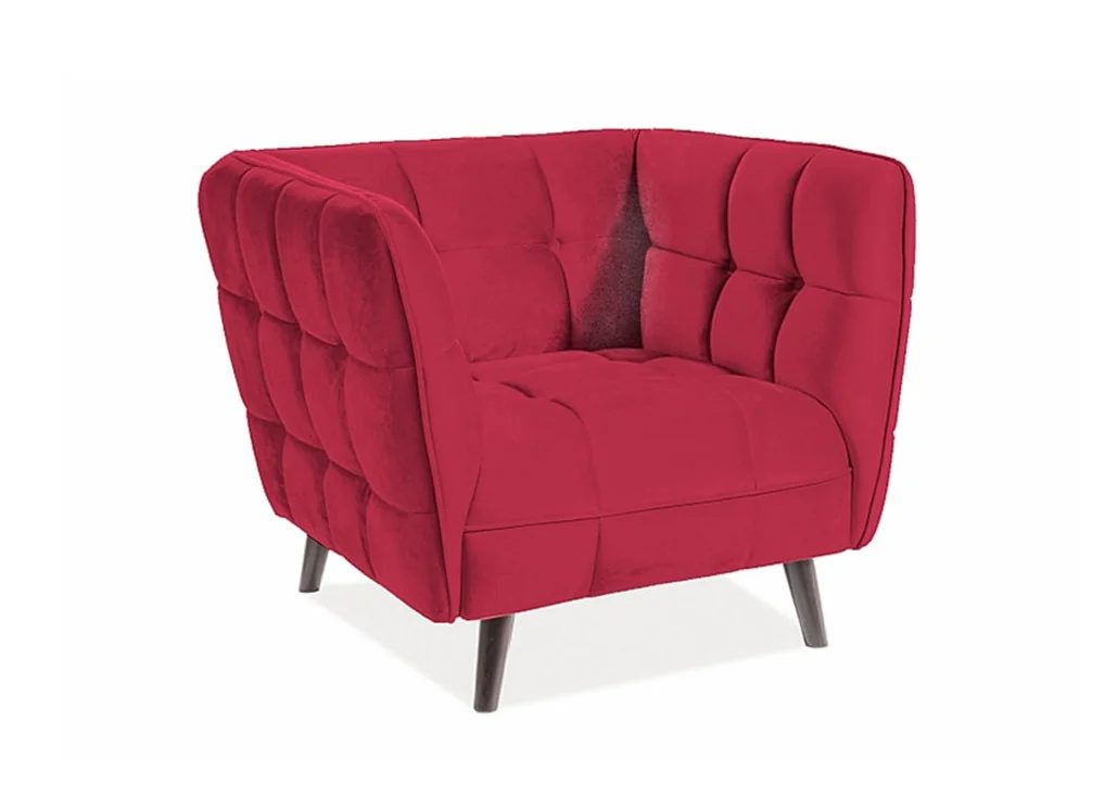 Fotelis Signal Castello 1 velvet Bluvel 59 bordo spalvos