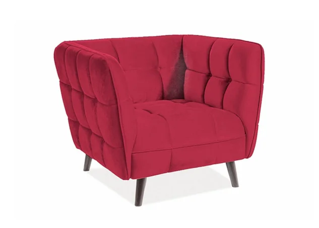 Fotelis Signal Castello 1 velvet Bluvel 59 bordo spalvos
