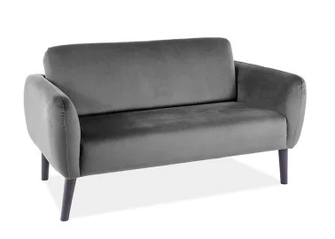 Dvivietė sofa Signal Elsa Velvet Bluvel 14 pilkos spalvos
