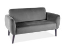 Dvivietė sofa Signal Elsa Velvet Bluvel 14 pilkos spalvos