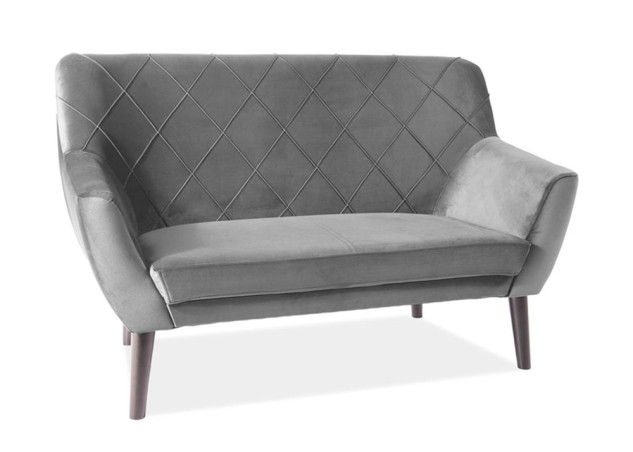 Dvivietė sofa Signal Kier 2 Velvet Bluvel 14 pilkos spalvos