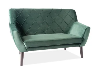 Dvivietė sofa Signal Kier 2 Velvet Bluvel 78 žalios spalvos