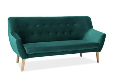 Sofa Signal Nordic 3 Velvet Bluvel 78 žalios spalvos