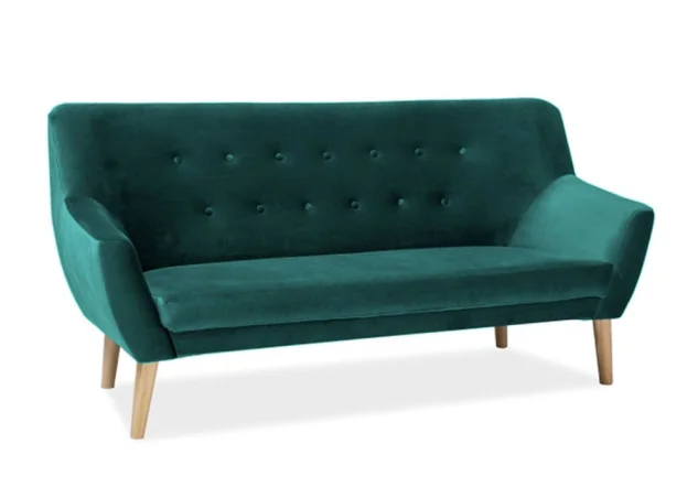 Sofa Signal Nordic 3 Velvet Bluvel 78 žalios spalvos