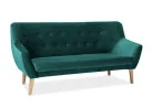 Sofa Signal Nordic 3 Velvet Bluvel 78 žalios spalvos