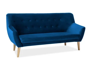Sofa Signal Nordic 3 Velvet Bluvel 86 mėlynos spalvos