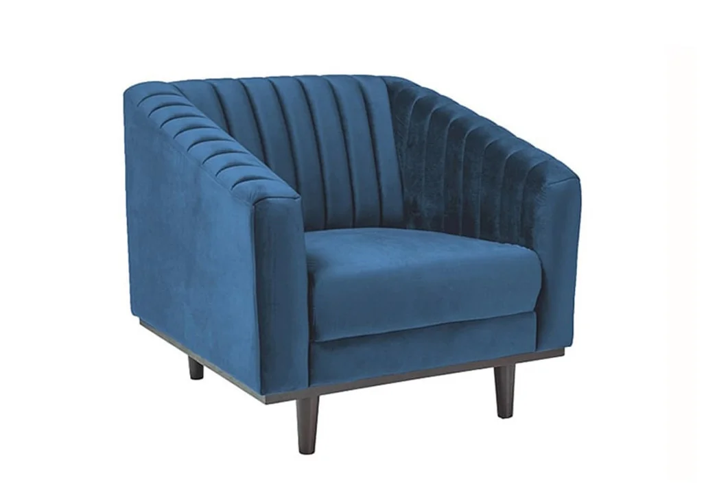 Fotelis Signal Asprey 1 Velvet bluvel 86 mėlynos spalvos Fotelis Signal Asprey 1 Velvet bluvel 86 mėlynos spalvos