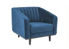 Fotelis Signal Asprey 1 Velvet bluvel 86 mėlynos spalvos