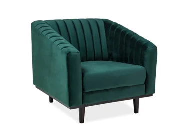 Fotelis Signal Asprey 1 Velvet bluvel 78 žalios spalvos