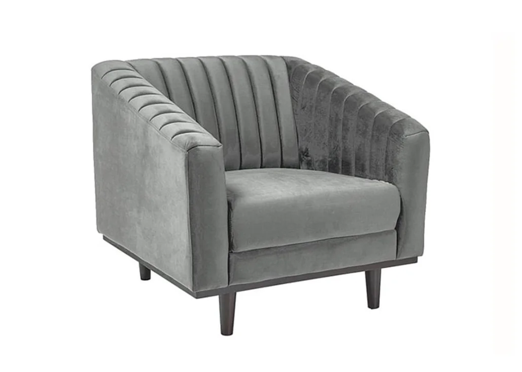 Fotelis Signal Asprey 1 Velvet bluvel 14 pilkos spalvos