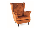 Fotelis Signal Lady Velvet Bluvel 4215 cinamono spalvos
