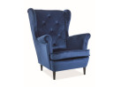 Fotelis Signal Lady Velvet bluvel 86 mėlynos spalvos
