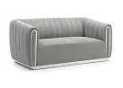 Sofa Signal Santorini 2 pilkos spalvos su sidabro spalvos akcentais