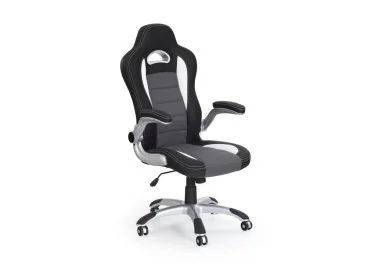 Biuro kėdė Halmar Lotus juodos, pilkos ir baltos spalvos